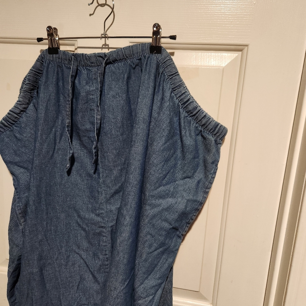 Woman Within Denim Skirt NEW Size 38 A Line Jean Western Cowgirl - Picture 5 of 6